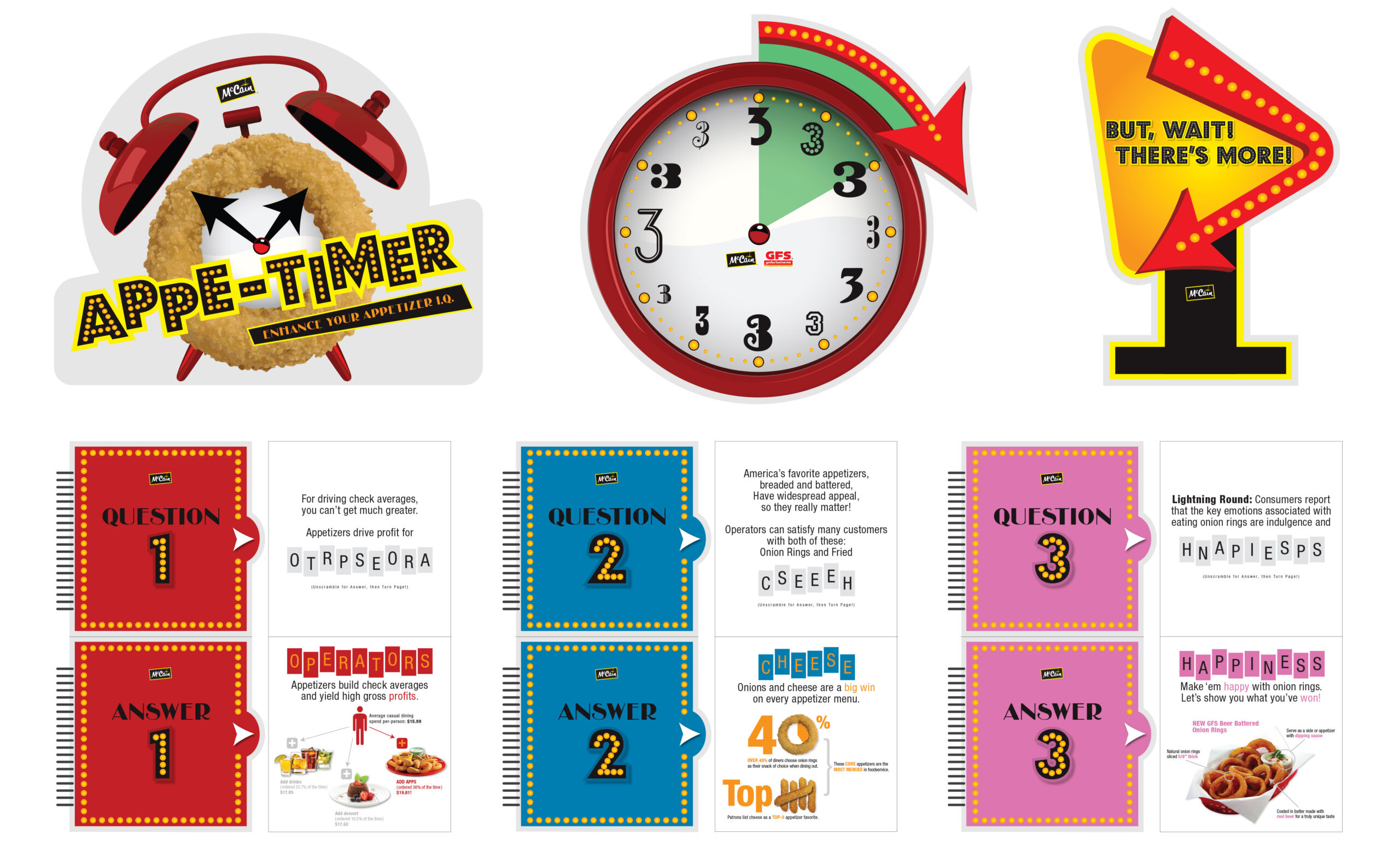 McCain Appetimers game show tradeshow graphics