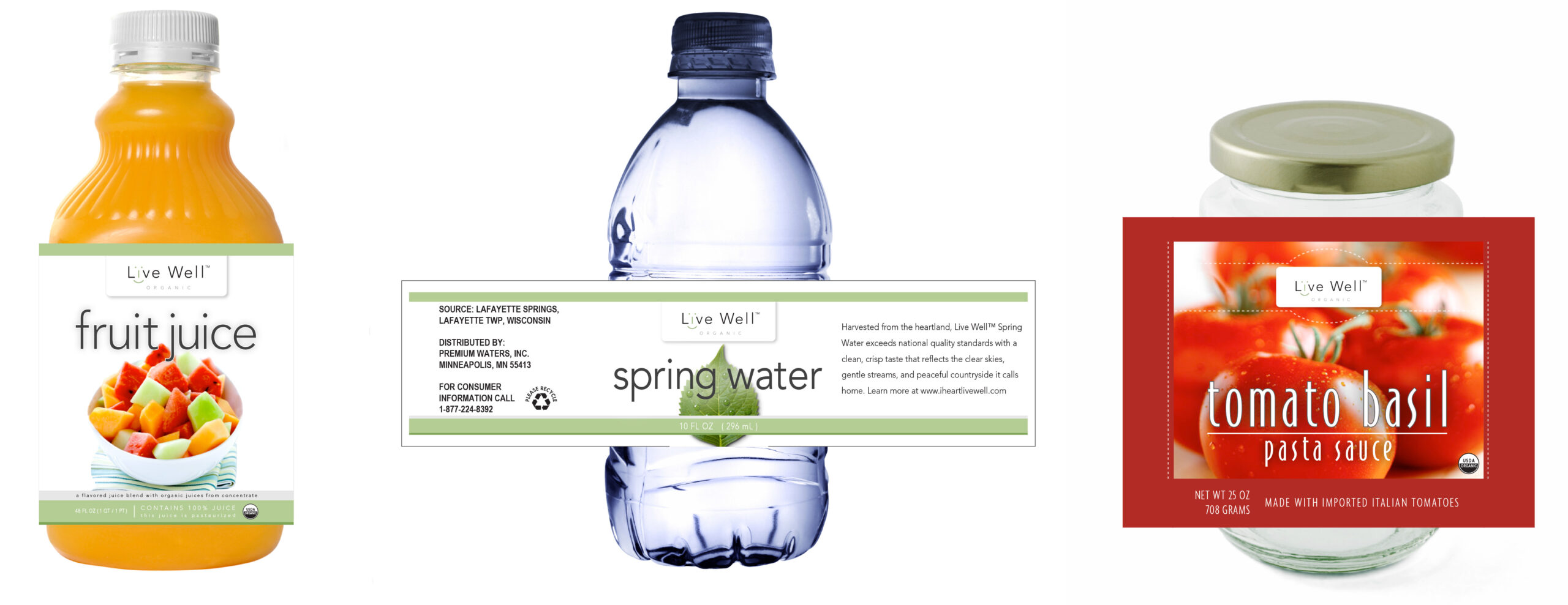 Live Well packaging