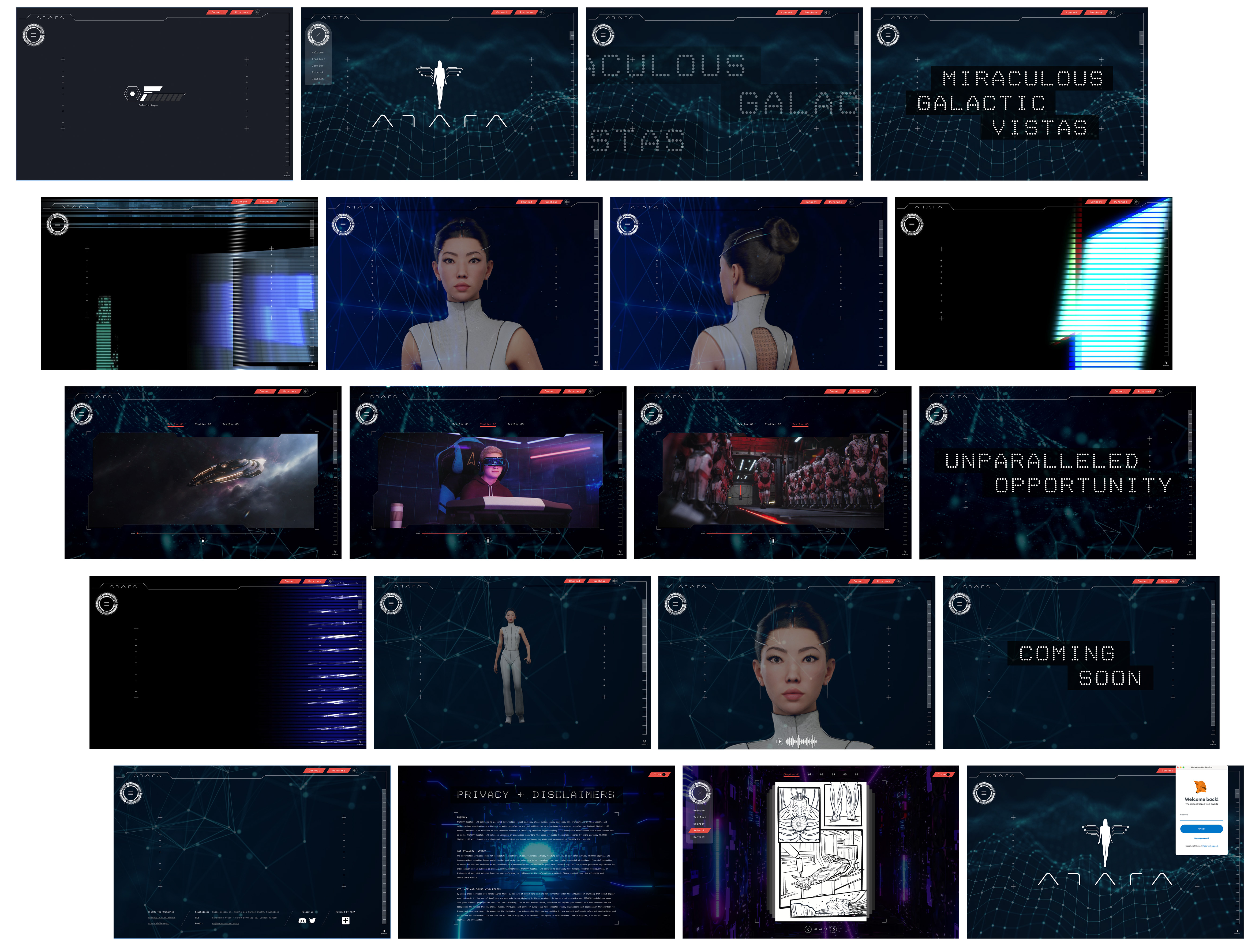 ATARA immersive scrolling website