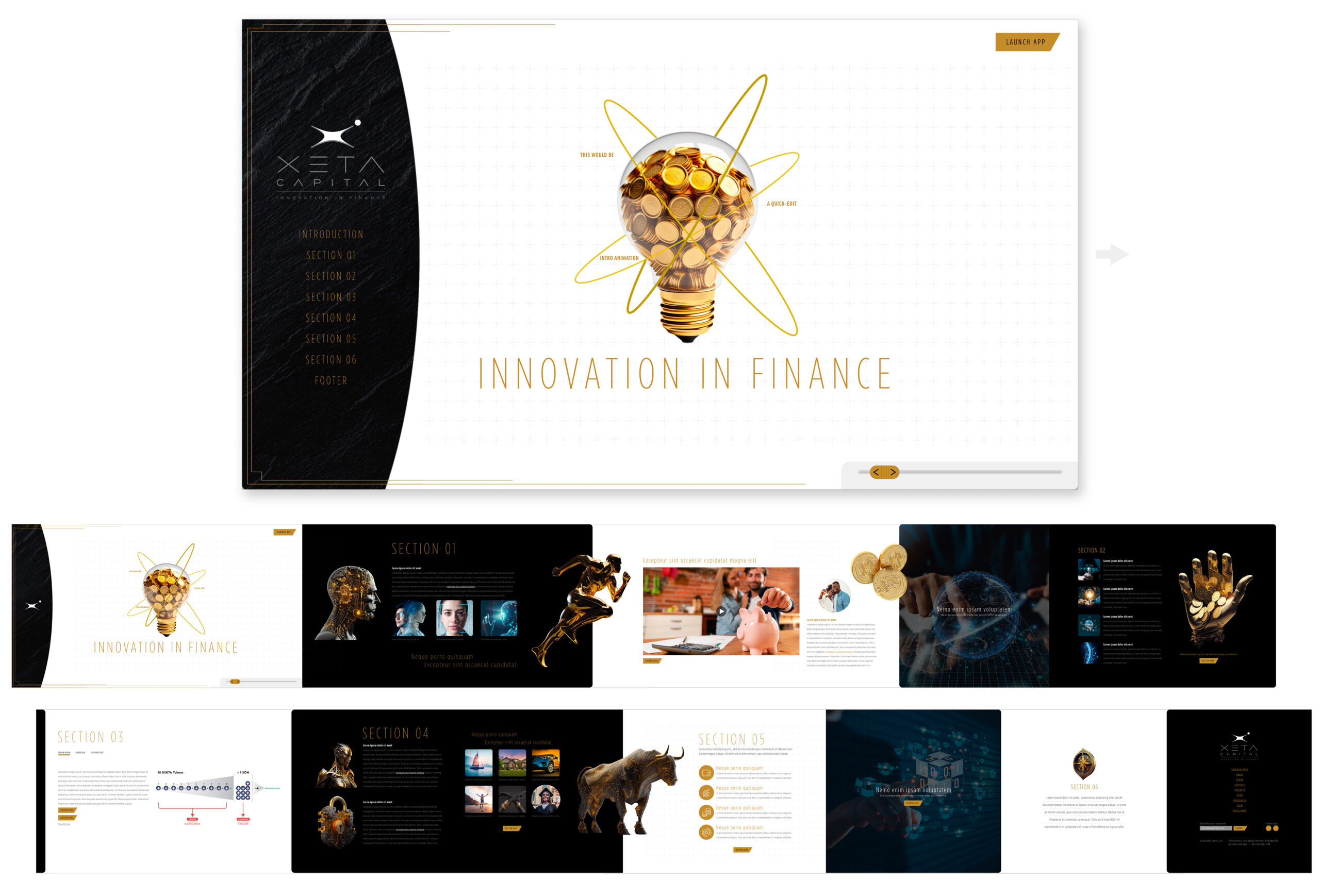 Xeta horizontal website