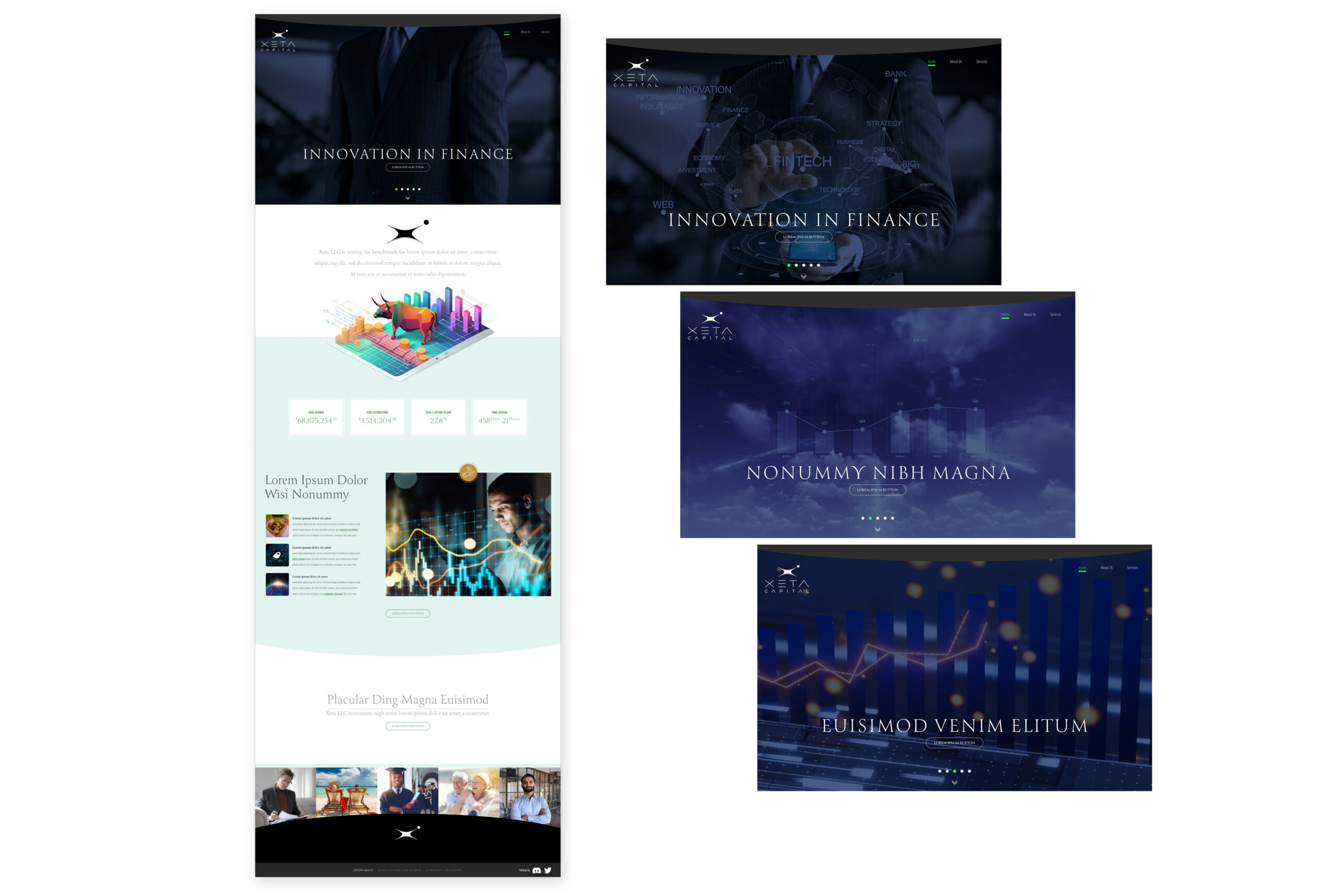 Xeta website versions