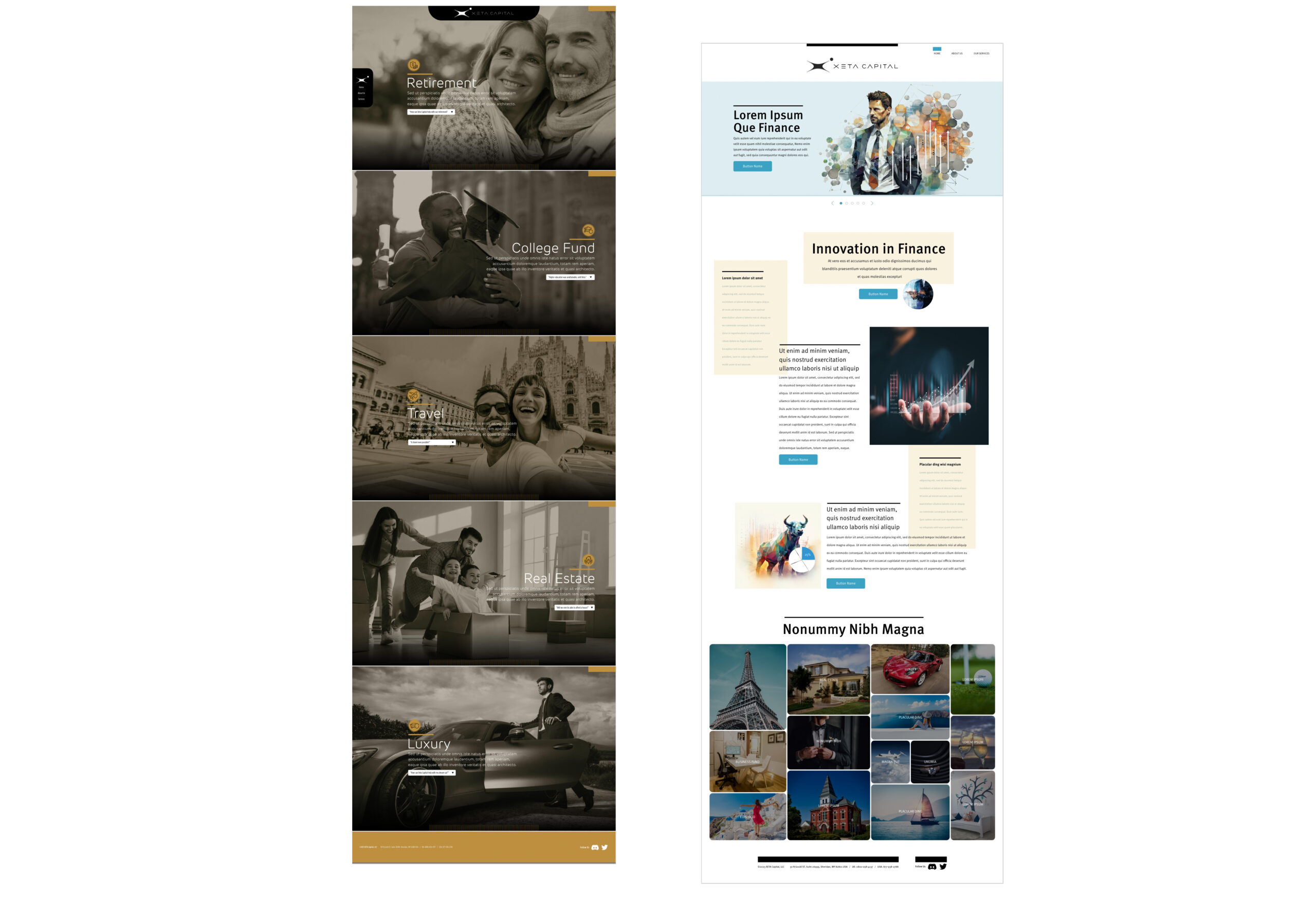 Xeta website versions